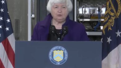 Выступление министра финансов США
